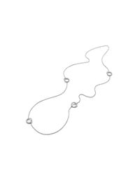 Soley London - Metallic 18kt White Gold Halo Diamond Pendant - Lyst