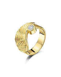 Becky Rowe - Metallic Yellow Gold Angel Wing Ring - Lyst