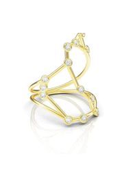 JESSIE V E - Multicolor Yellow Gold Scorpio Star Sign Constellation Ring - Lyst