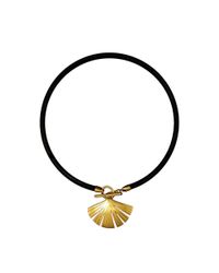 Stefano Salvetti - Metallic Yellow Gold Plated Bronze Pendant - Lyst