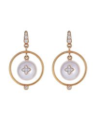 Shaill Jhaveri - Metallic Petal Overlay Earring - Lyst