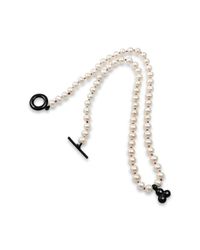 Vicky Davies - Multicolor White Pearl Knotted Necklace - Lyst