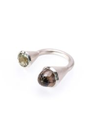 Susanne Siegert - Multicolor Nightclub Ring With Smoky Quartz And Mint Quartz - Lyst