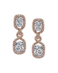 Harry Kotlar - Metallic Pretty In Pink Arabesque Kotlar Cushion Drop Earrings - Lyst