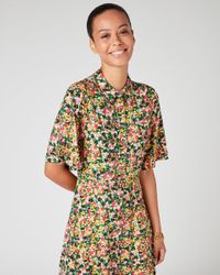Jigsaw rainbow ditsy shirt dress Clearance