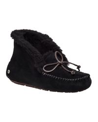 Ugg | Black Ugg Uggpure(tm) Alena Suede Slipper Bootie | Lyst
