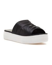 J/Slides - Alura Black Leather Slide - Lyst