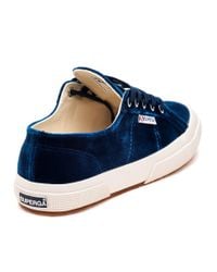 superga blue velvet