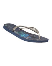 Havaianas Blue Slim Organic Flip Flop Navy