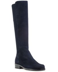 navy stuart weitzman boots