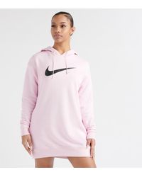 pink nike hoodie dress