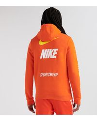 nike sportswear microbranding hoodie