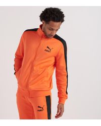 puma orange track jacket