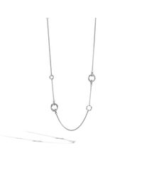 John Hardy | Metallic Bamboo Station Necklace | Lyst