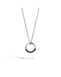 John Hardy | Metallic Bamboo Round Charm Pendant | Lyst