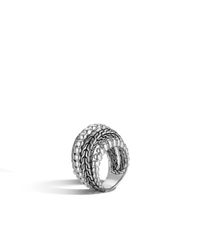 John Hardy | Metallic Classic Chain Dome Ring | Lyst