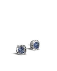 John Hardy | Classic Chain Stud Earring With Blue Sapphire | Lyst