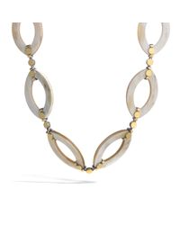 John Hardy | Metallic Link Necklace With Horn | Lyst