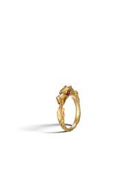 John Hardy | Red Naga Ring | Lyst