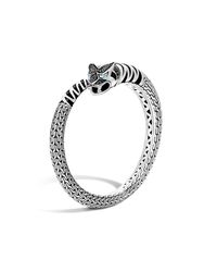John Hardy | Metallic Macan Kick Cuff With Black Sapphire | Lyst