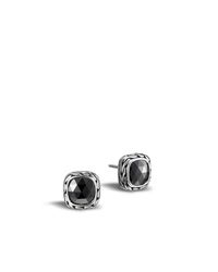 John Hardy | Metallic Classic Chain Stud Earring With Black Chalcedony | Lyst