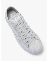 sparkly grey converse