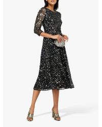 monsoon black evening dress