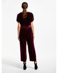 aston velvet jumpsuit