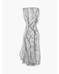 John Varvatos | Gray Spattered Modal Scarf for Men | Lyst