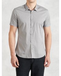 John Varvatos | Gray Pattern Dress Shirt for Men | Lyst
