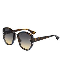 Dior Black Brown Green Ladies Sunglasses Addict2 0jbw - Lyst