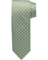 Jos. A. Bank Green 1905 Collection Geometric Print Tie for men