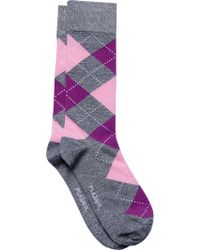 Jos. A. Bank Blue Argyle Socks, One-pair for men