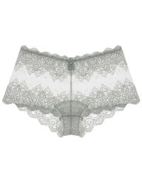 Only Hearts | Gray So Fine With Lace Hipster | Lyst