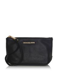 MICHAEL Michael Kors Black Rhea Large Pouch Clutch Bag
