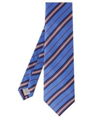 Eton of Sweden Blue Diagonal Stripe Silk Tie for men