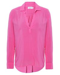 Velvet By Graham & Spencer Pink Delores Challis Blouse