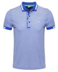 BOSS Green Blue Slim Fit Paule4 Polo Shirt for men