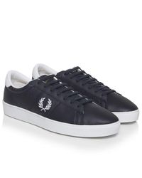 Fred Perry Blue Spencer Perforated Trainers for men