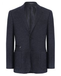 Corneliani Blue Virgin Wool Jacket for men