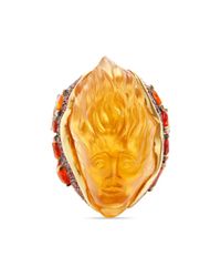 Madstone Orange Persephone Diamond Ring