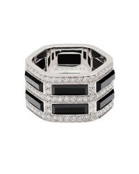 Mania Zamani - Metallic Unity Onyx Ring - Lyst