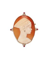 Wilfredo Rosado - Orange Moorish Woman Cameo Necklace - Lyst