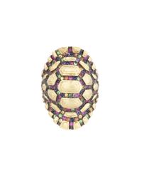 Venyx - Metallic Rainbow Madagascar Ring - Lyst