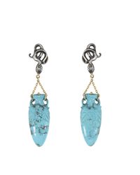 Sylvie Corbelin - Blue Amphora Snake Earrings - Lyst