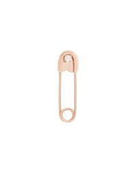 Susan Becker - Metallic Safety Pin Diamond Rose Gold Earring - Lyst
