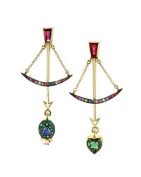 Daniela Villegas - Metallic Follow Your Arrow Earrings - Lyst