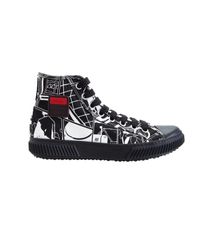 Prada - Black Comics High Top Sneaker for Men - Lyst