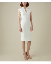karen millen gathered waist dress