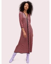 kate spade satin midi dress